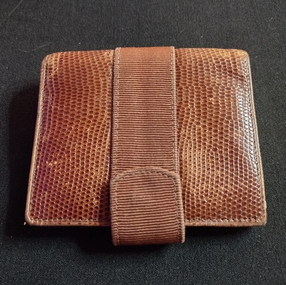 Salvatore Ferragamo Brown Leather Bi-fold Wallet